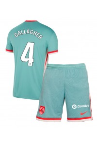 Fotbalové Dres Atletico Madrid Conor Gallagher #4 Dětské Venkovní Oblečení 2024-25 Krátký Rukáv (+ trenýrky)